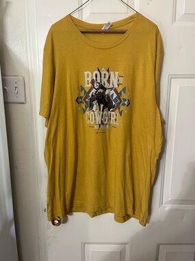 Bella Canvas Mustard Yellow Crew Neck Graphic Tee